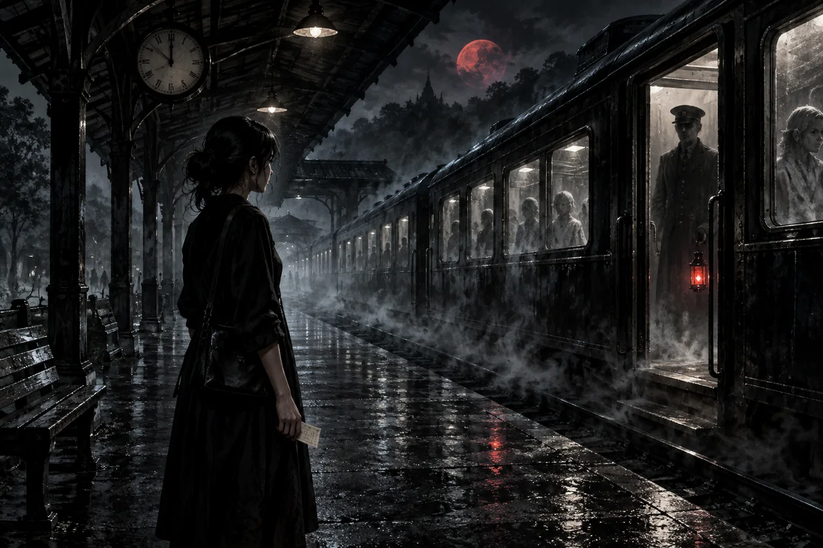 ภาพประกอบ ชานชาลาที่ไม่มีรถไฟจอด ตอนที่ 1 ฉากแรก
