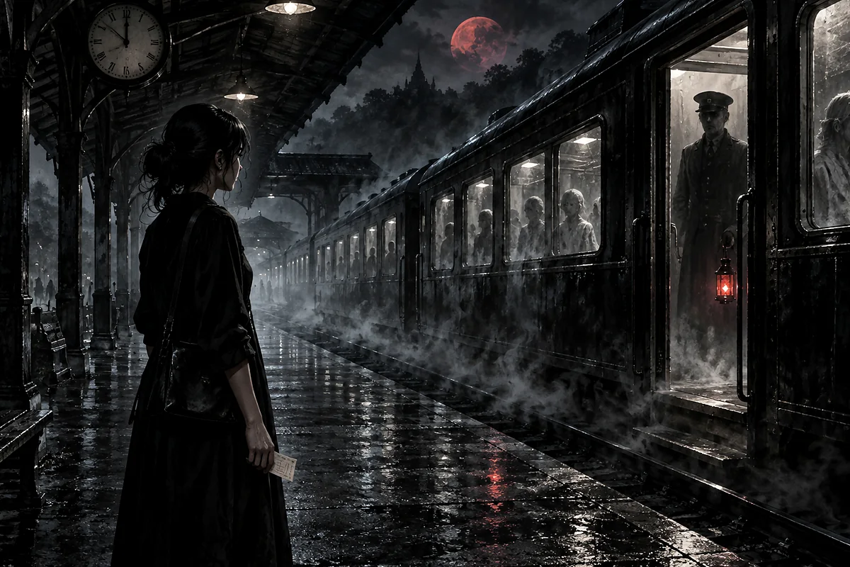 ภาพประกอบ ชานชาลาที่ไม่มีรถไฟจอด ตอนที่ 1 ฉากเงื่อนงำ