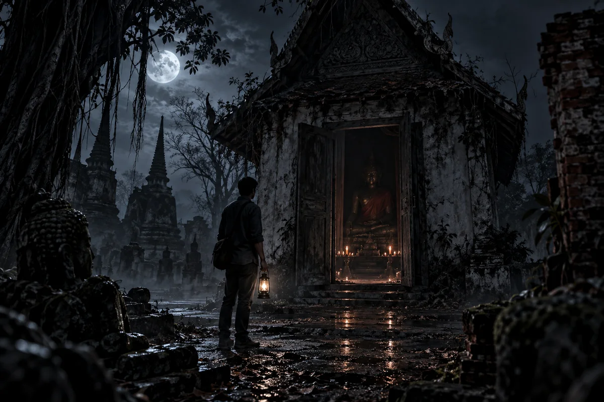 ภาพประกอบ พระรูปสุดท้ายในวัดร้าง ตอนที่ 4 ฉากแรก