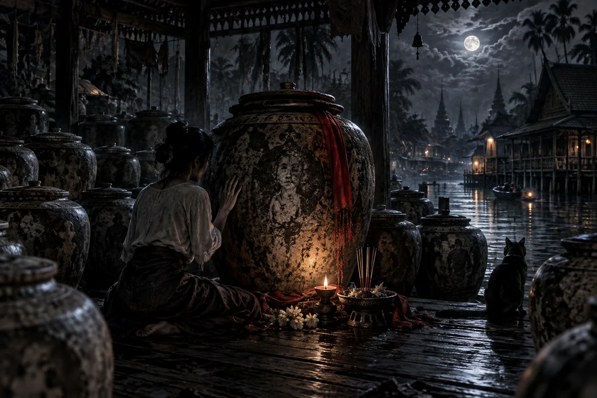 ภาพประกอบ ไหที่กระซิบชื่อคนตาย ตอนที่ 3 ฉากแรก